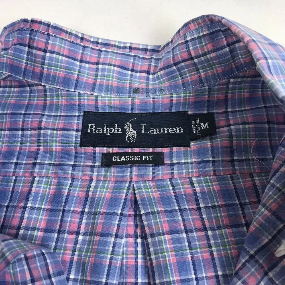 Vintage POLO RALPH LAUREN‎ Mens Long Sleeve Cotton Classic , Size Med